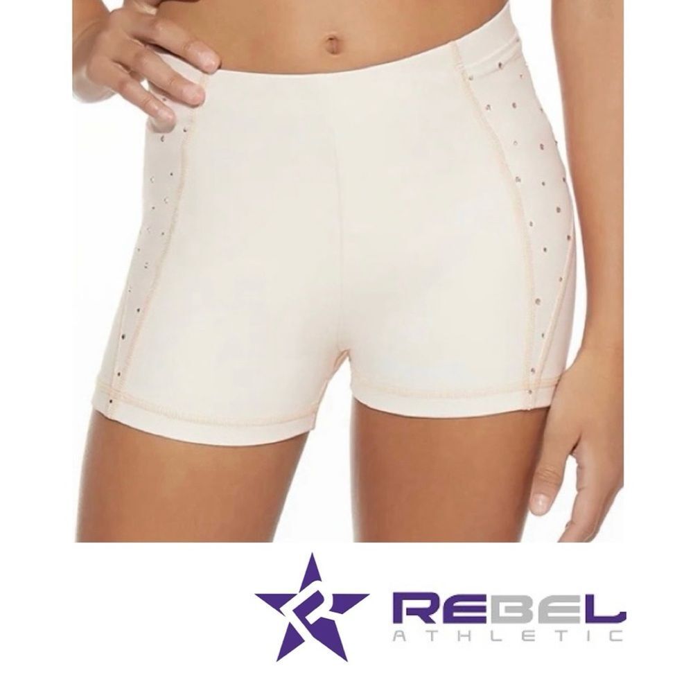 Rebel Athletic Crystal Compression Shorts